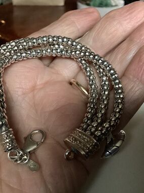 SILPADA  Amazing style signed AUTHENTIC. Silpada Sterling Popcorn Bracelet